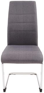 Komfortabler Schwingstuhl in grauer Fabe Komfortabler Schwingstuhl in grauer Fabe