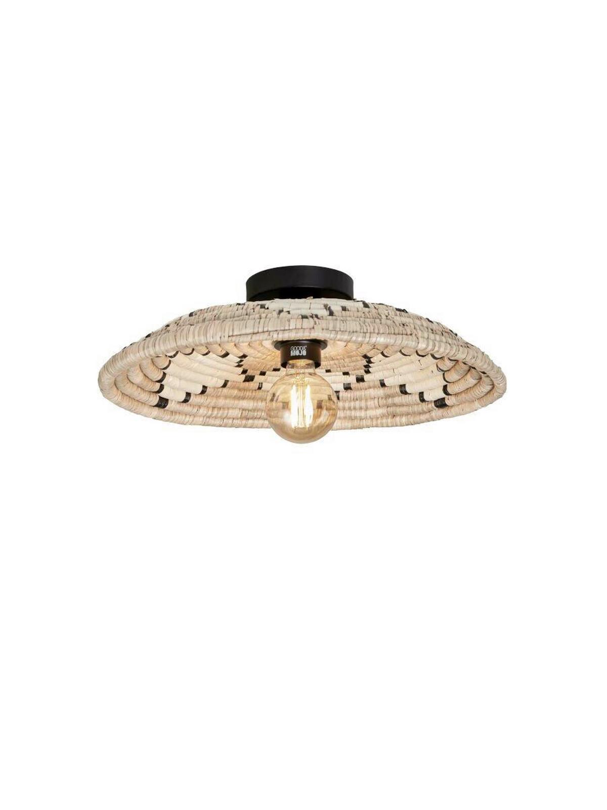 Deckenleuchte Andc051nw - Multicolor, MODERN, Naturmaterialien (45cm) - Good & Mojo