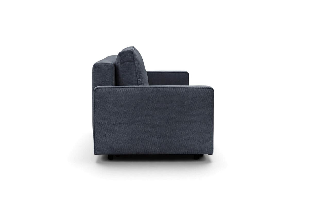 Rozkladacia pohovka NERA, modrá ženilka - modrá, Modern, textil/plast (232/90/100cm)