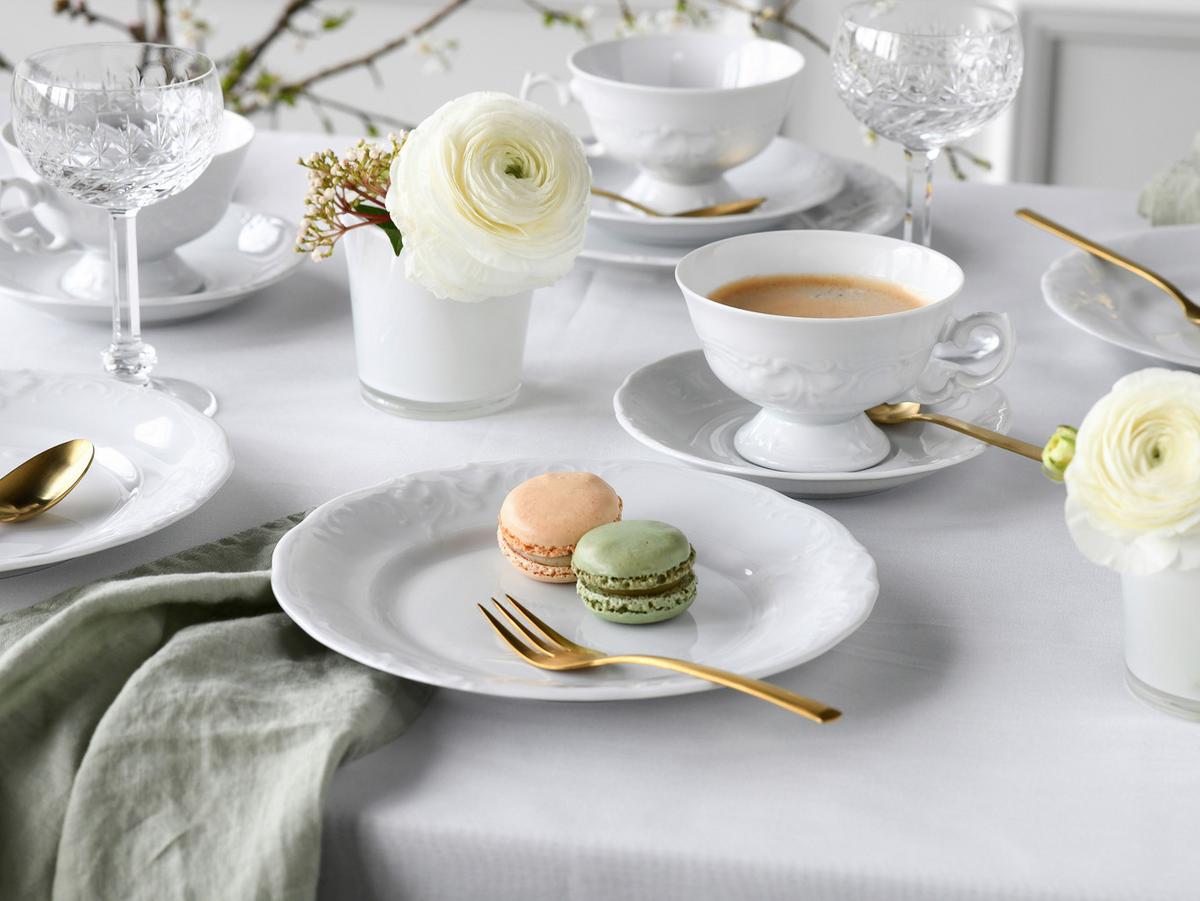 Kombiservice Frederike Weiss Porzellan, 6 Pers., 30-teilig - Weiß, Basics, Keramik - Creatable