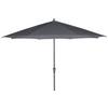 Sonnenschirm Ø 350 cm Anthrazit - Anthrazit, KONVENTIONELL, Textil/Metall - Siena Garden
