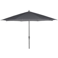Sonnenschirm Ø 350 cm Anthrazit - Anthrazit, KONVENTIONELL, Textil/Metall - Siena Garden
