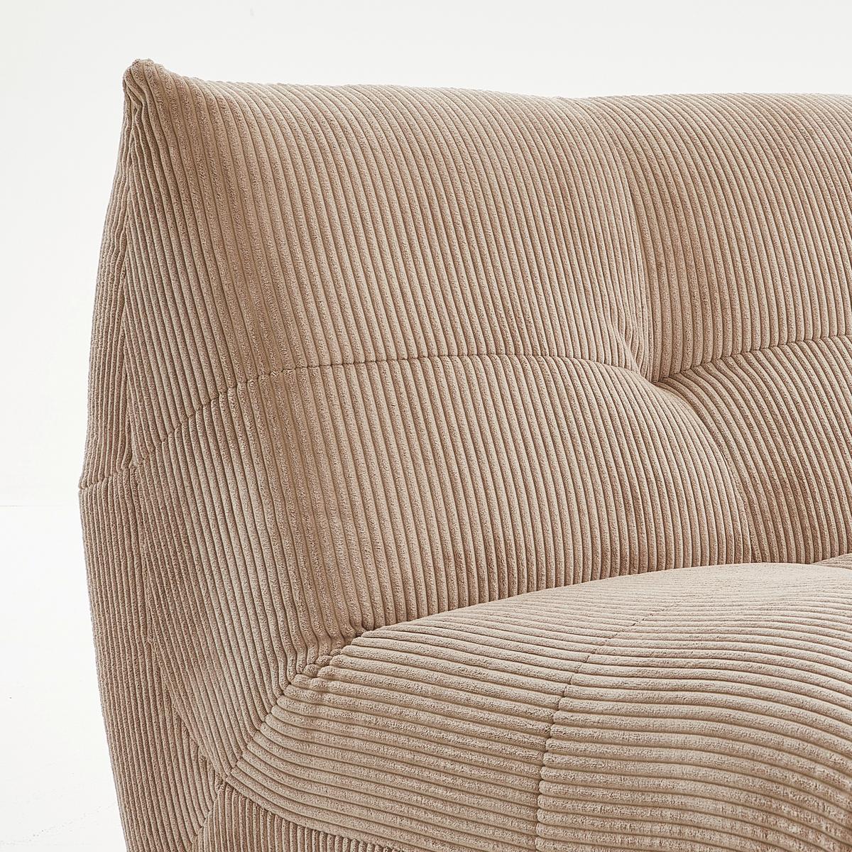 Modul Sofa Giselle Ecke B: 105 Cm Cord Taupe - Taupe, Trend, Textil (105/80/105cm) - Livetastic