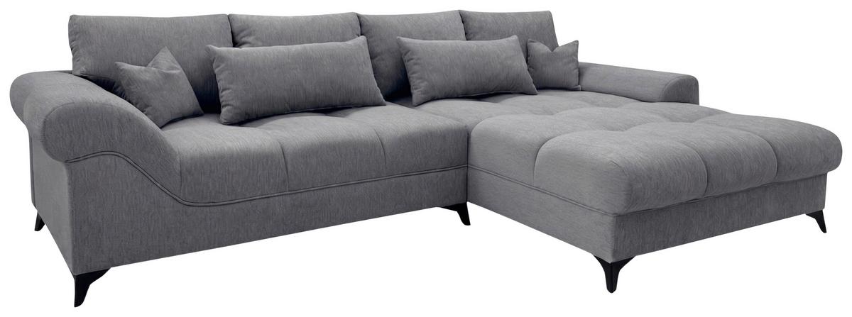 Rohová sedačka NOAH, obojstranná, sivohnedá - čierna/taupe, Modern, kompozitné drevo/textil (295/195cm) - Mömax