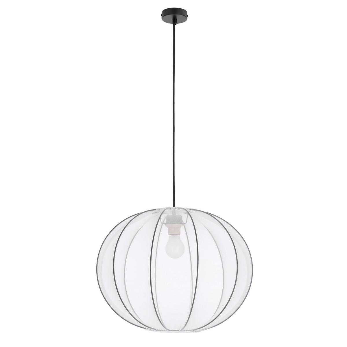 Pendelleuchte 31-41951 Mellow - Schwarz/Weiß, KONVENTIONELL, Kunststoff/Metall (52/52/135cm)