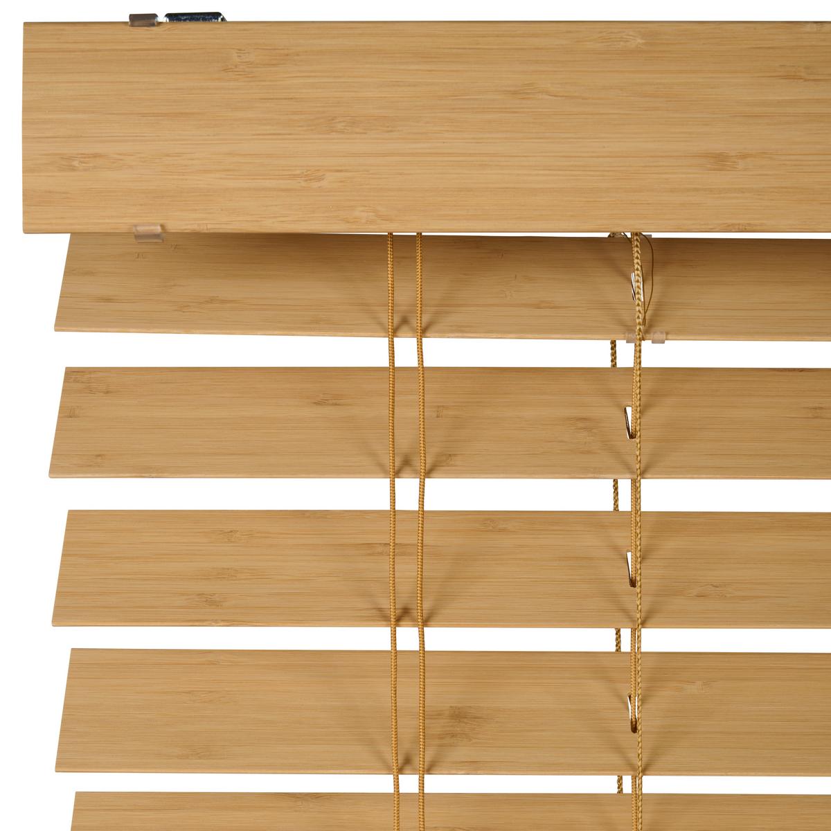 Jalousie Venetian 180x175 Cm Mit Schnurzug - Naturfarben, Natur, Holz (180/175cm)