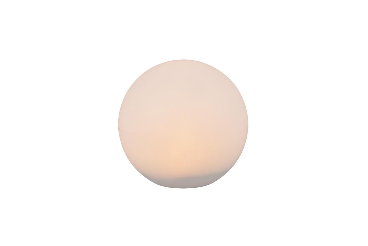SOLARLEUCHTE 1flg., 3000K, warmweiß, - Weiß, Design, Kunststoff (30/28,2cm)