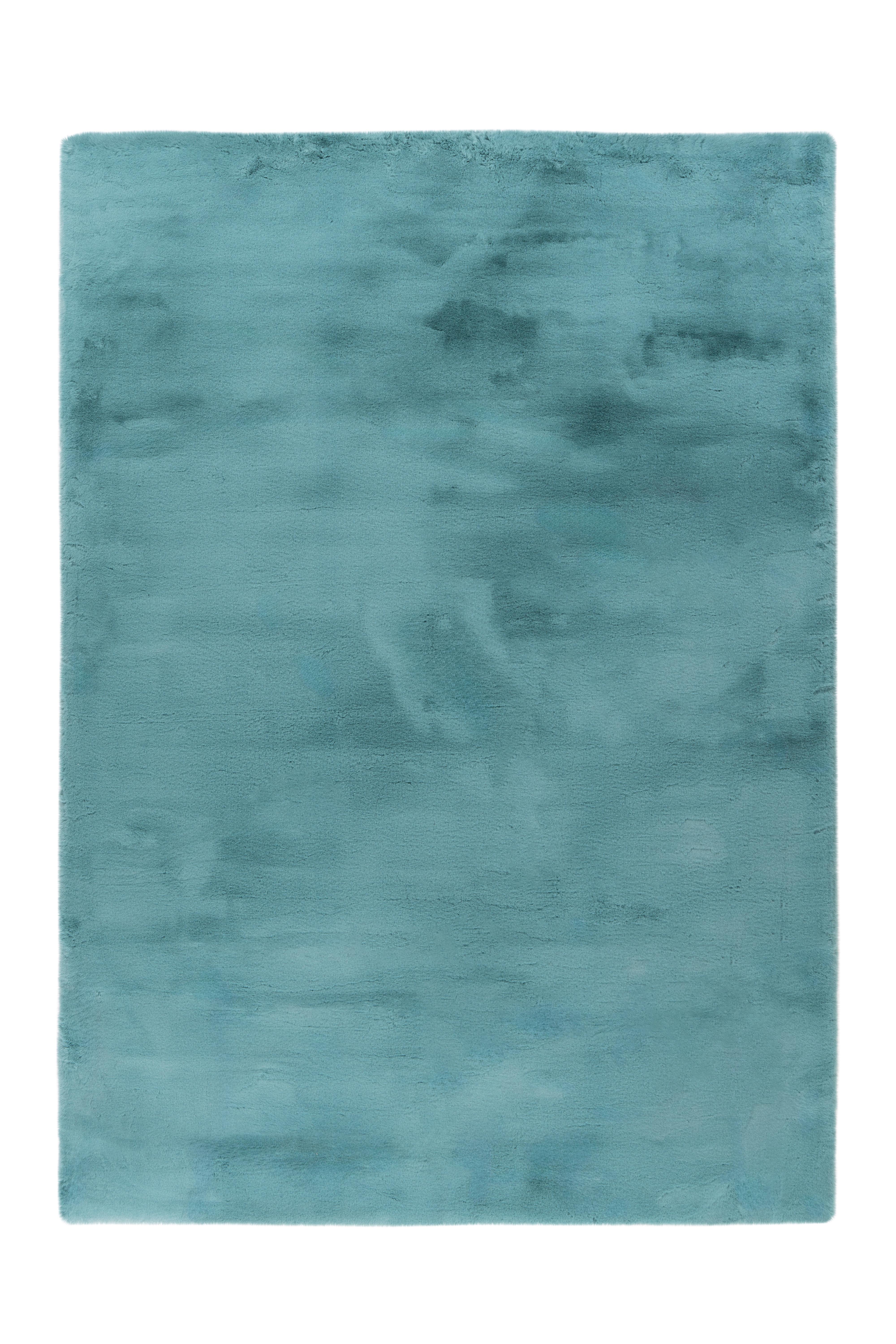 Hochflorteppich Rabbit Türkis, 160x230 cm - Türkis, KONVENTIONELL, Textil (160/230cm)