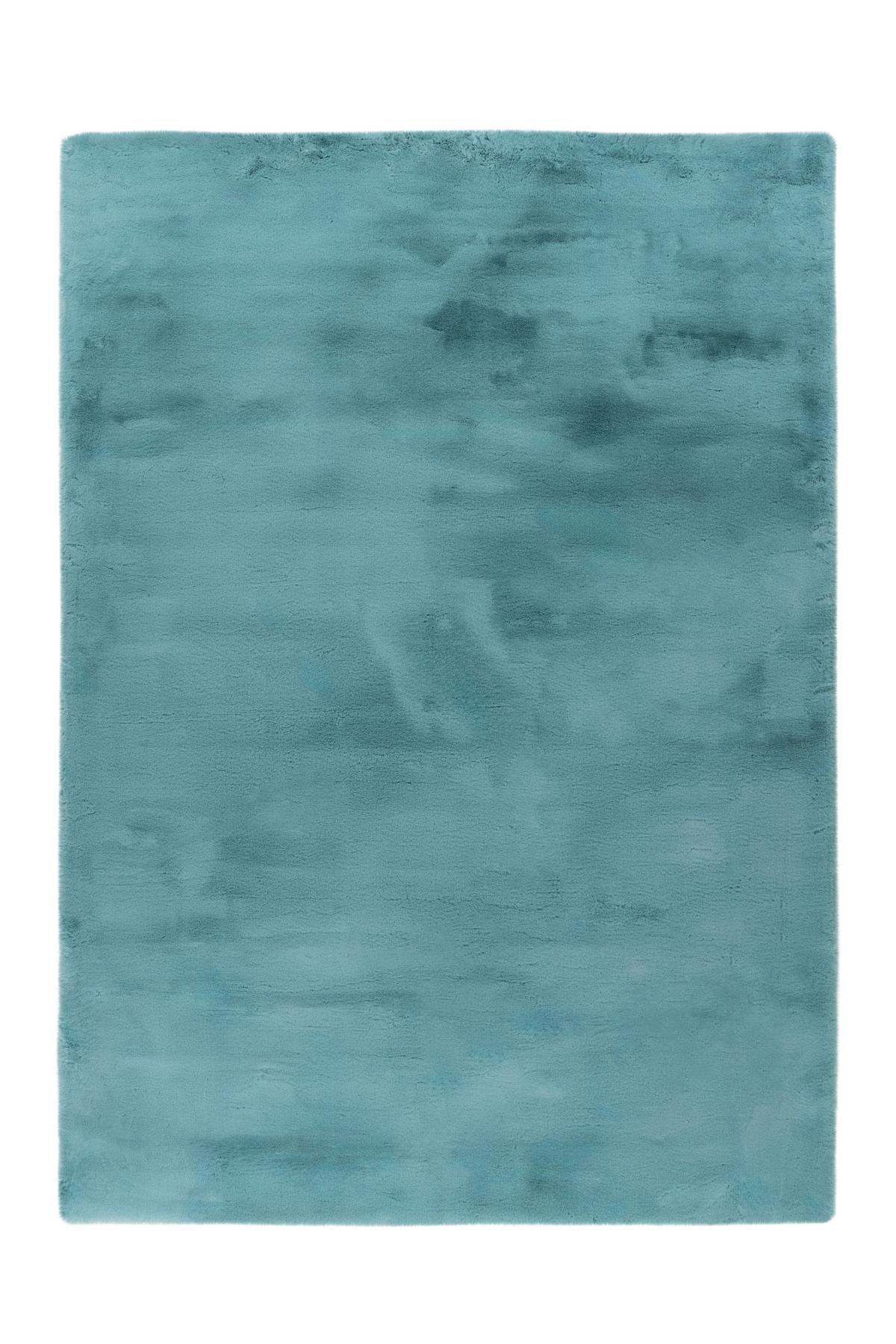 Hochflorteppich Rabbit Türkis, 160x230 cm - Türkis, KONVENTIONELL, Textil (160/230cm)