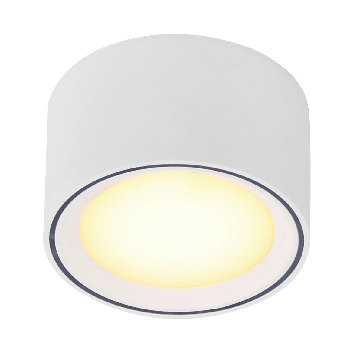 Aufbauleuchte Fallon Weiß D: 10 cm - Weiß, Basics, Metall (10/6cm) - Nordlux
