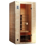 Infrarotkabine Vaala 1 102x100 - Fichtefarben, MODERN, Glas/Holz (102/196/100cm)
