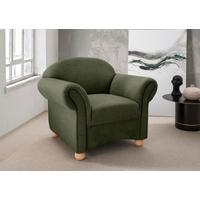 Sessel Torello Grün B: 90cm - Wildeiche/Grün, KONVENTIONELL, Textil (90/84/80cm) - Livetastic