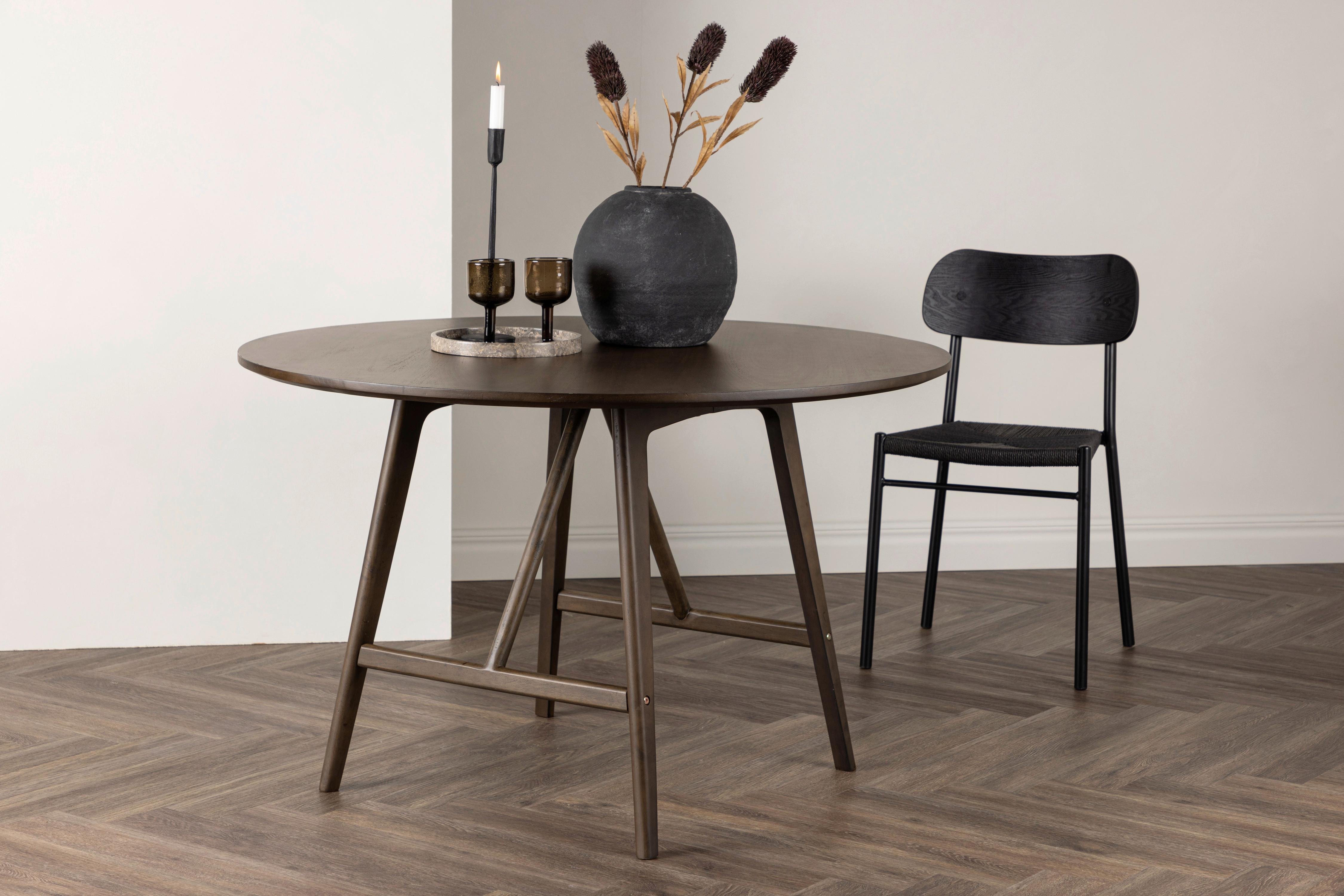 Esstisch Kaseidon - Dunkelbraun, Design, Holz/Holzwerkstoff (100/100/75cm) - Livetastic