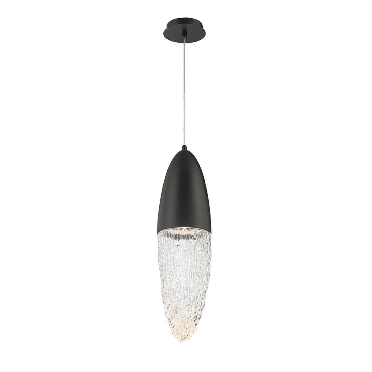 Függeszték Qn-Ecrou-1p-Bk - fekete, Konventionell, üveg/fém (61,5/16,5/70cm) - Elstead Lighting