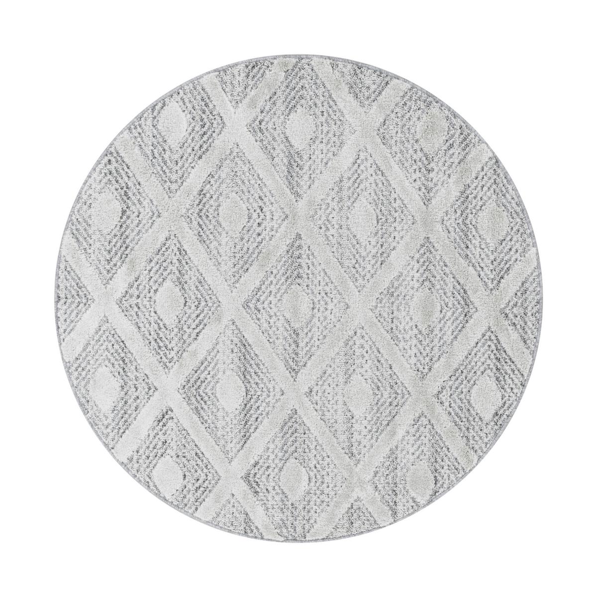 Tkaný koberec P: 120cm, šedá - šedá, Konvenční, textil (120cm)