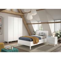 EINZELZIMMER Eva Weiß 3-Teilig - Weiß, MODERN, Holz/Holzwerkstoff - Vipack