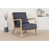 Sessel Nohr Grau B: 65 Cm - Braun/Grau, Basics, Holz/Textil (65/81/76cm) - MID.YOU