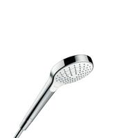 Handbrause Hansgrohe Chrom 3-Fach Verstellbar - Chromfarben/Weiß, Basics, Kunststoff (10,8/21,1/18,3cm) - Hansgrohe