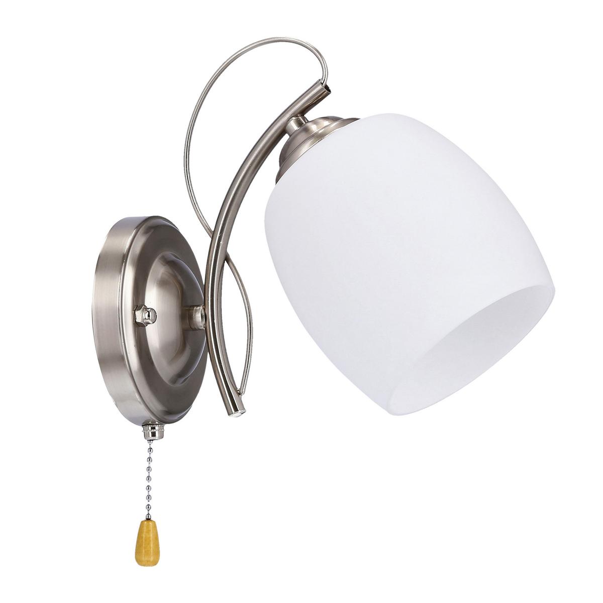 Wandleuchte 21-77028 - Chromfarben/Weiß, KONVENTIONELL, Metall (19/22/12cm)