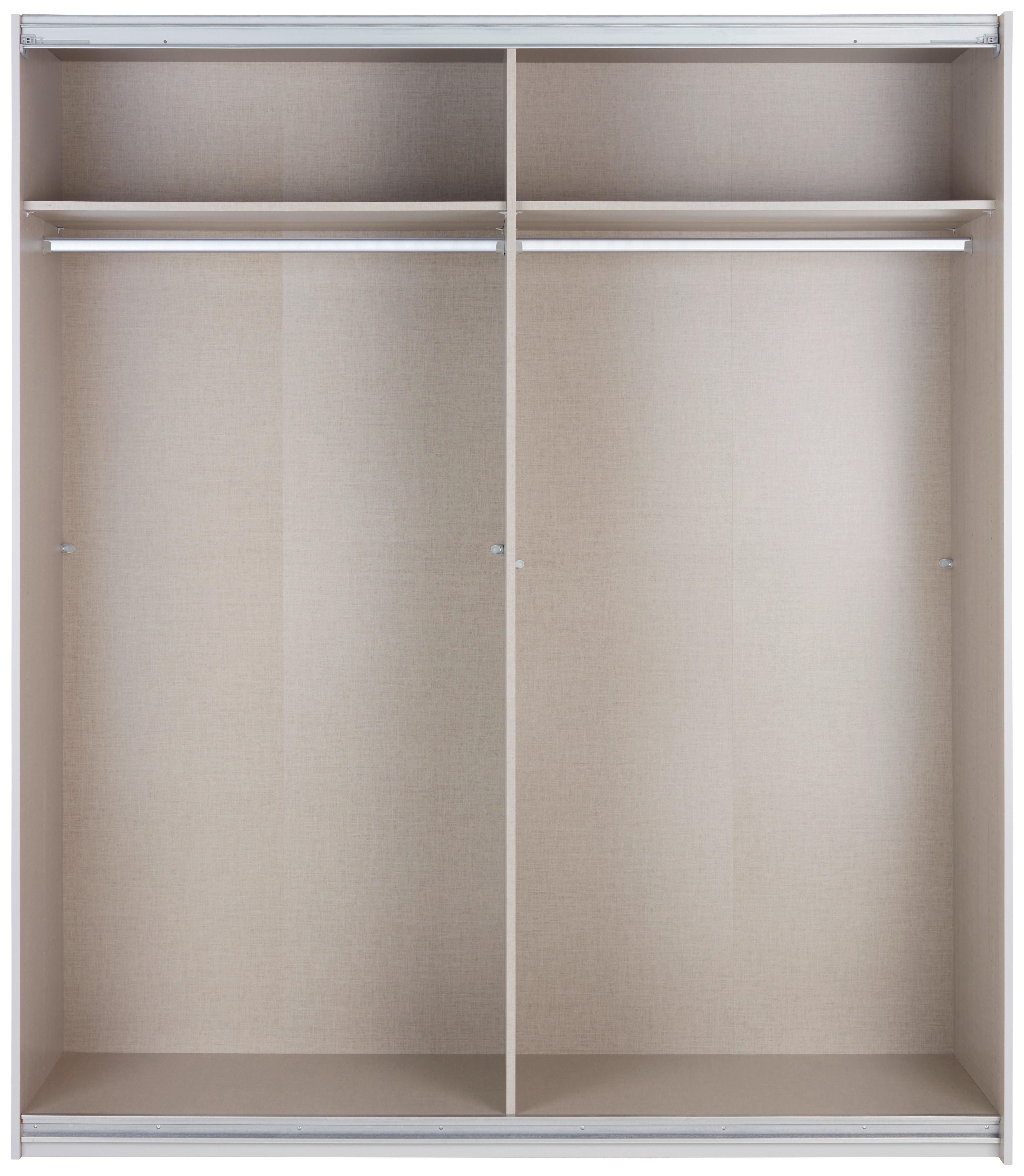 Skříň s posuvnými dveřmi Feldkirch 8, 181/210 cm - šedá/barvy dubu, Moderní, kov/kompozitní dřevo (181/210/62cm)