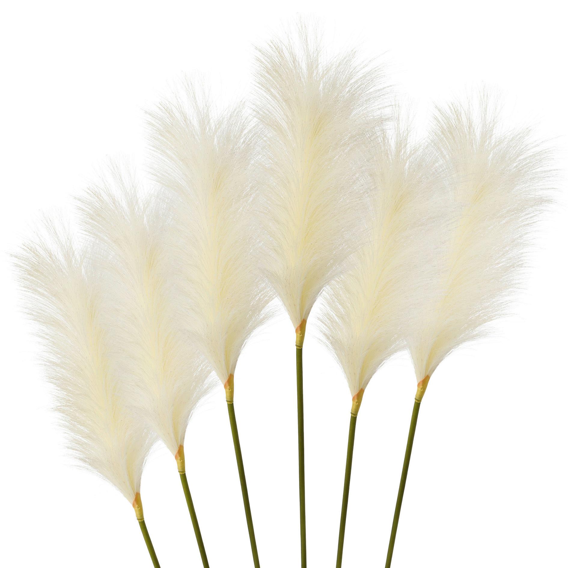 Kunstpflanze H: 100 cm - Weiß/Grün, Basics, Kunststoff (100cm) - P & B