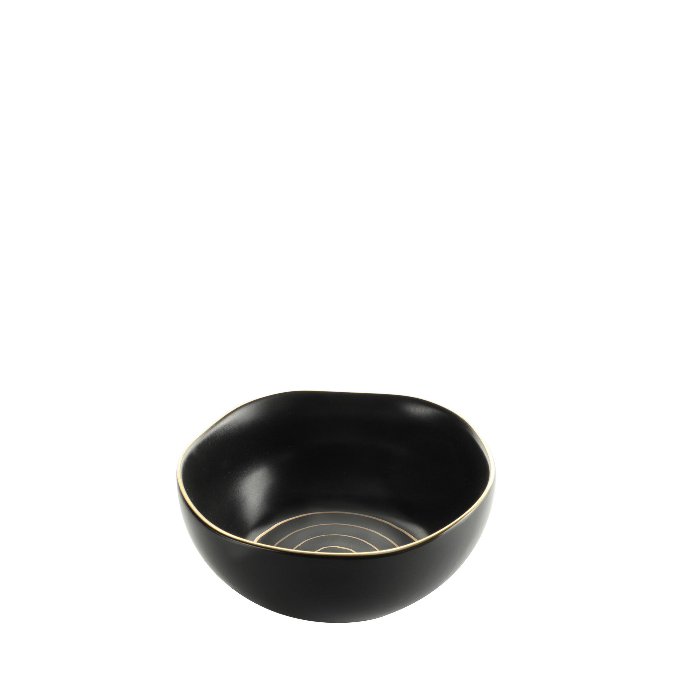 MISKA NA MÜSLI ONIX - černá/barvy zlata, Moderní, keramika (15/7cm) - Mömax