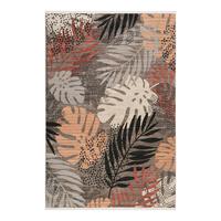 Webteppich Florence Grau/Rot/Beige 200x290 cm - Beige/Rot, KONVENTIONELL, Textil (200/290cm) - Esprit