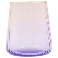 Trinkglas Tessa 4er-Set ca. 420 ml, Rosa/Violett - Violett/Rosa, Basics, Glas (420ml) - Luca Bessoni