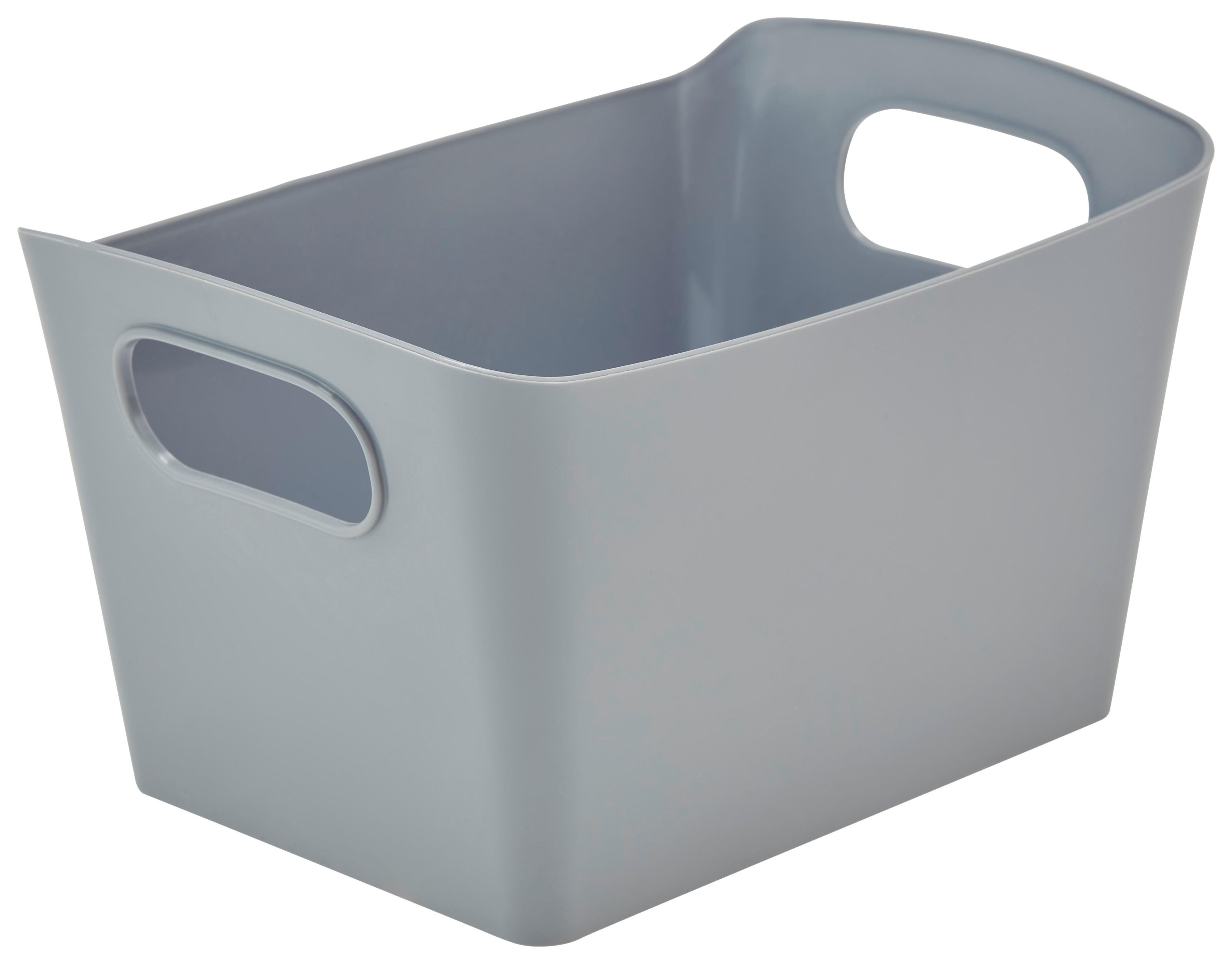 Aufbewahrungsbox Amra Stapelbar Kunststoff 0,9l - Dunkelgrau, Basics, Kunststoff (19/12,5/10,5cm) - Homezone