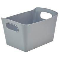 Aufbewahrungsbox Amra Stapelbar Kunststoff 0,9l - Dunkelgrau, Basics, Kunststoff (19/12,5/10,5cm) - Homezone