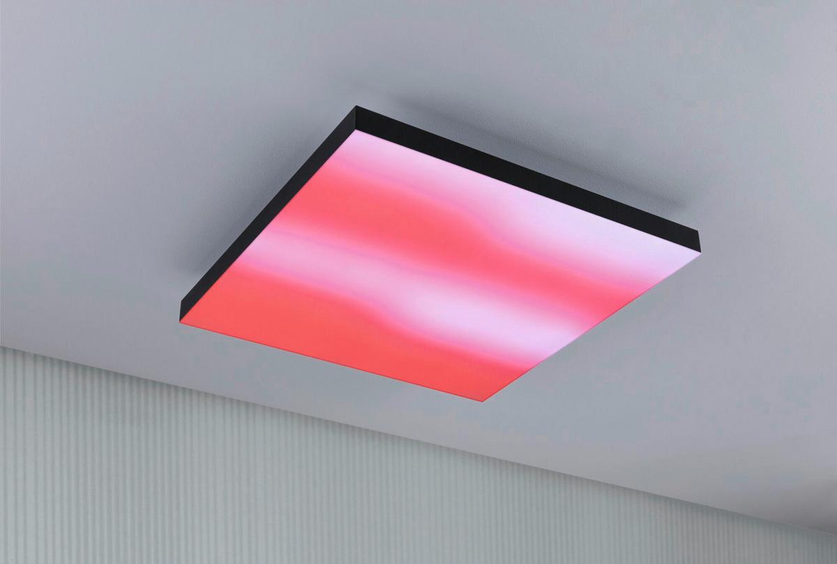 Led-paneel L: 45 Cm Dimmbar - Schwarz, Basics, Metall (45/45/6,4cm) - Paulmann