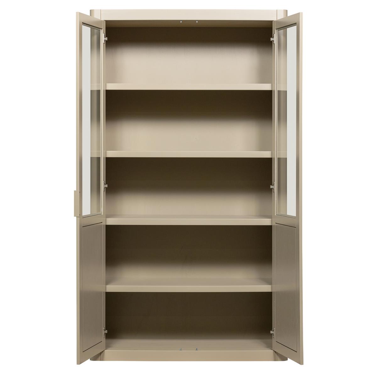 Vitrine Gunnar Schlammfarben B: 120 cm - Schlammfarben, Design, Holz (120/217/48cm) - Livetastic