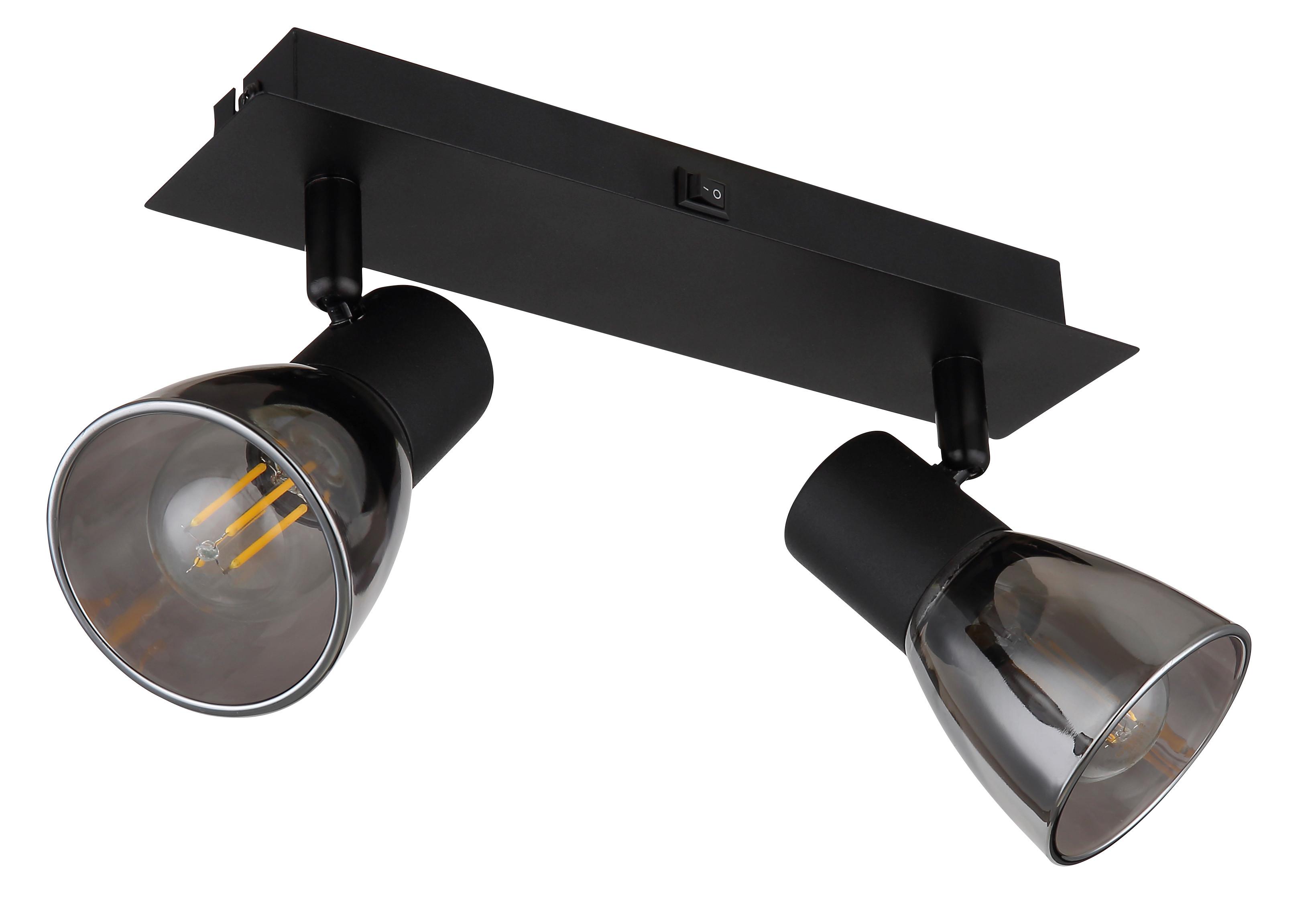 Strahler 54307-2 - Schwarz, Design, Glas/Metall (25/7/15,5cm) - Globo