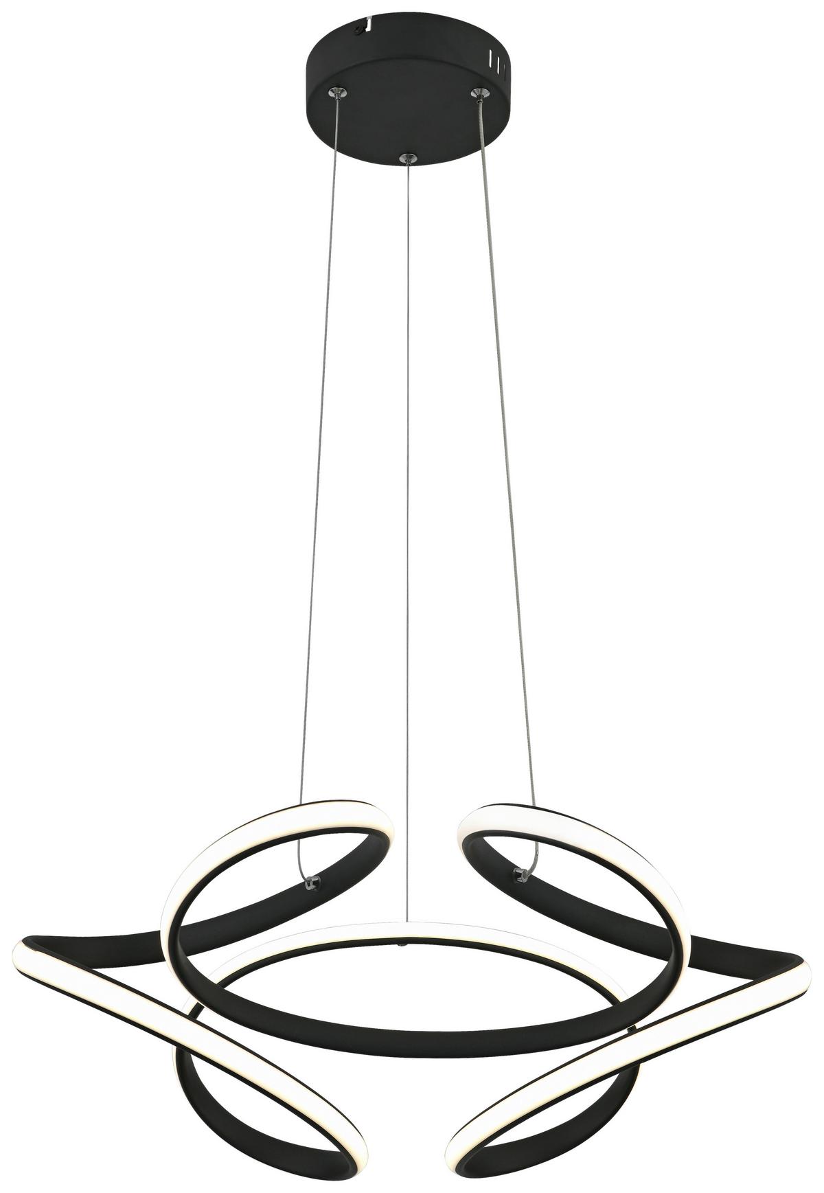 Led-hängeleuchte Lilian - Weiß, MODERN, Kunststoff/Metall (50/120cm) - Luca Bessoni
