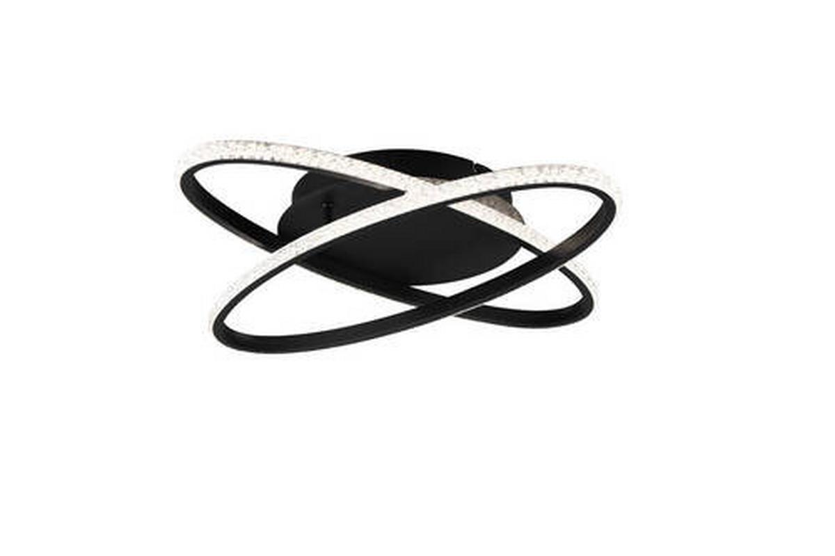 LED-Deckenleuchte R67802132 Lane - Schwarz, KONVENTIONELL, Metall (58/9cm)
