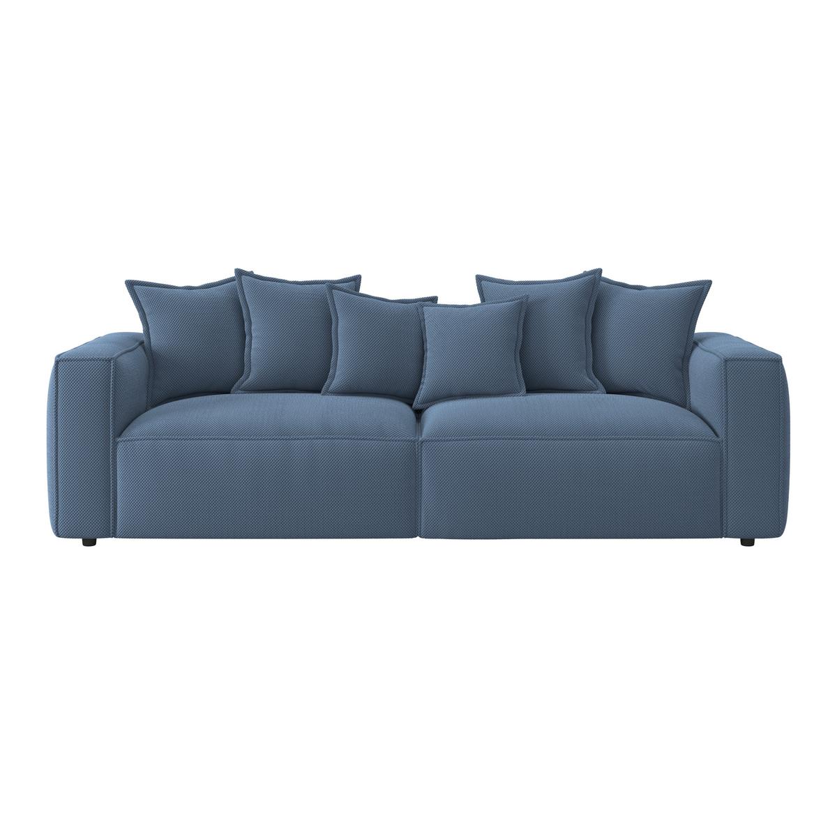 POHOVKA BIG SOFA COWBOY - černá/tmavě modrá, Moderní, textil (280/72/109cm)