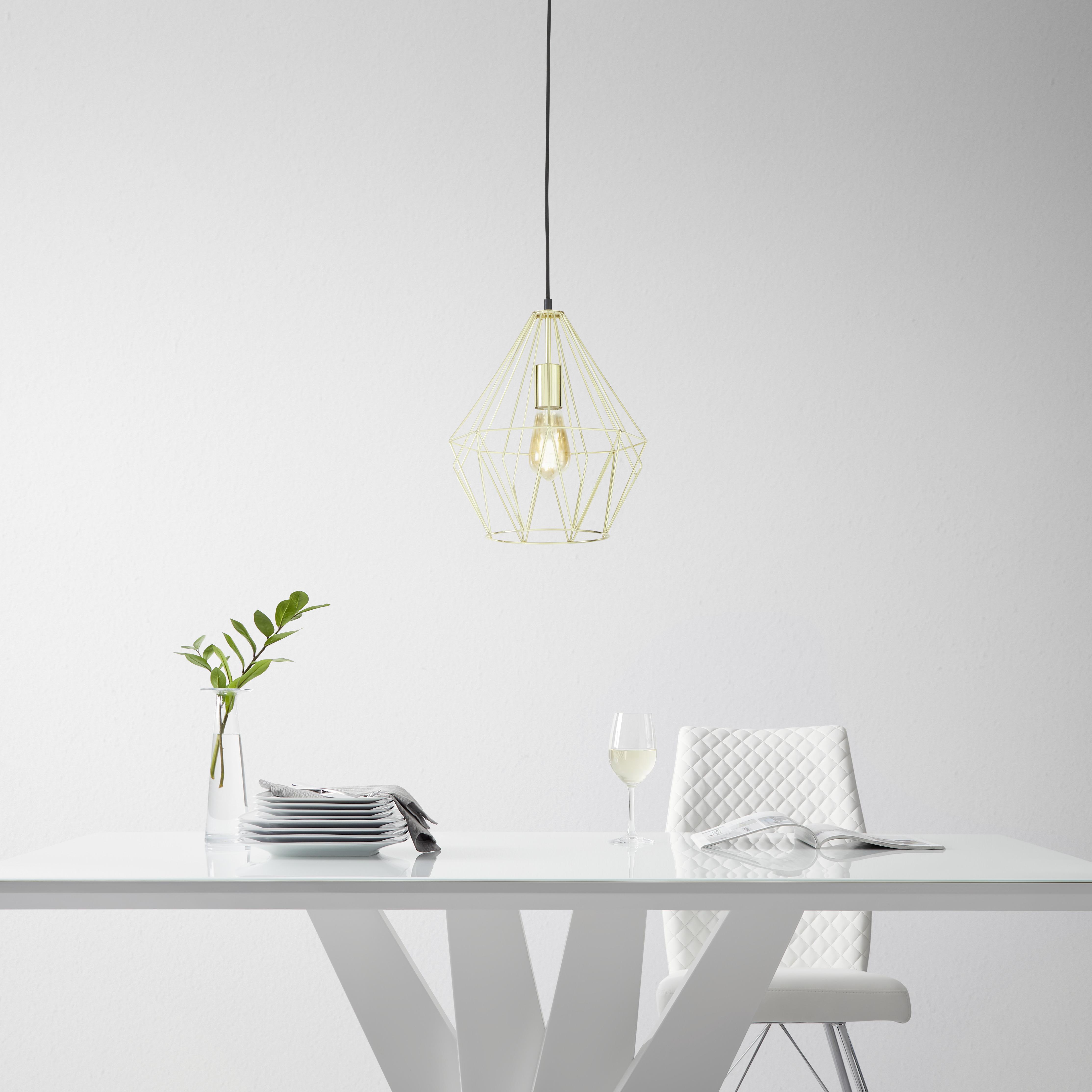 Závěsné svítidlo Skelleton 30/110 cm, 60 Watt - barvy zlata, kov (30/110cm) - Modern Living