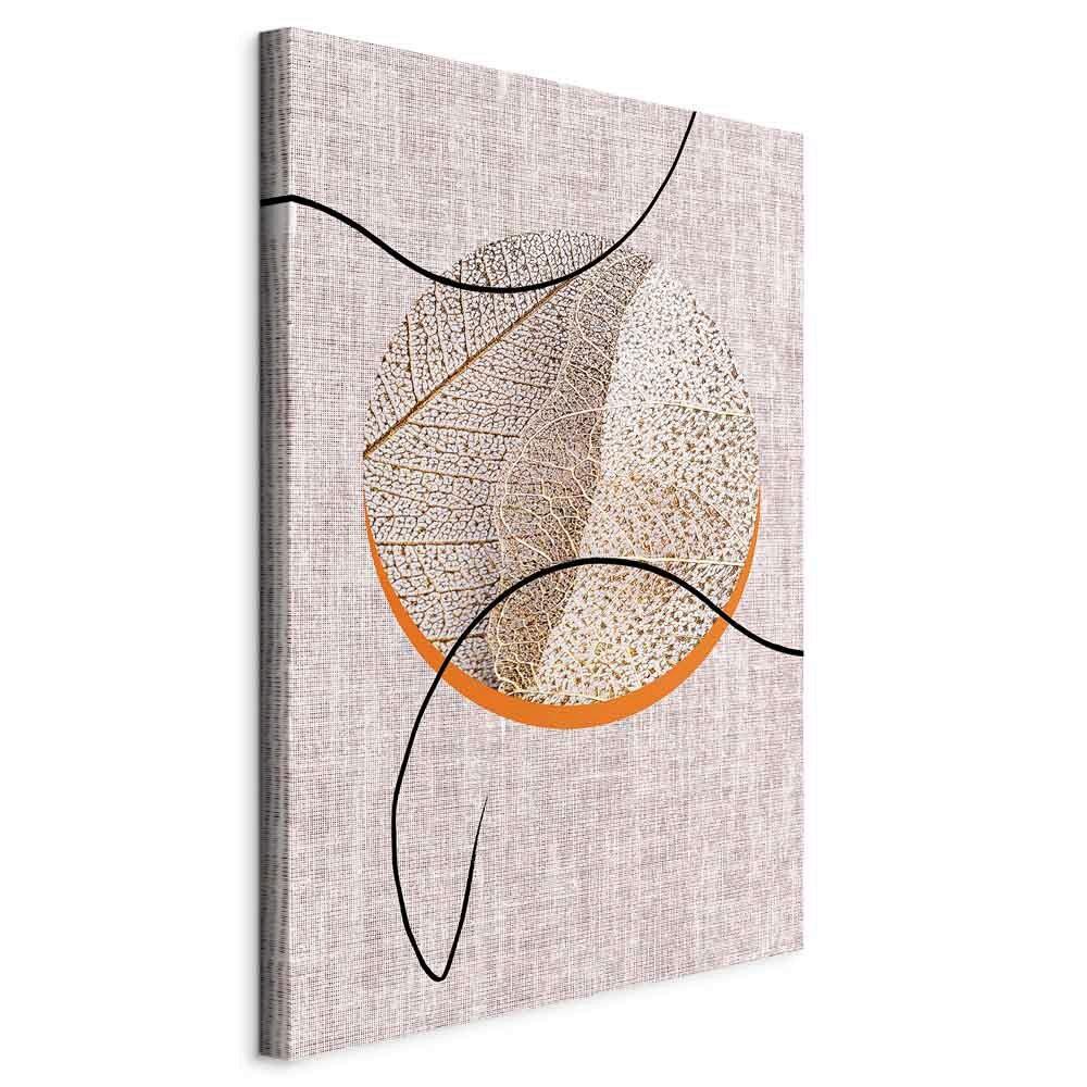 Leinwandbild Orange Cappucino B: 40 cm