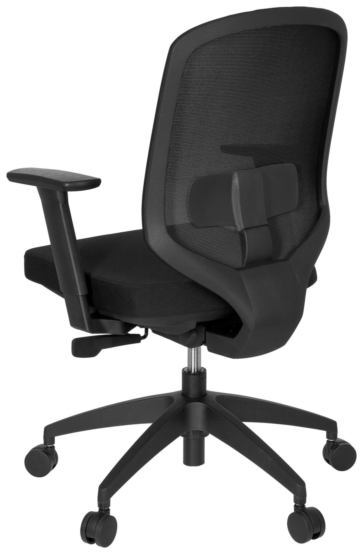 Drehstuhl Delight Pro Schwarz - Schwarz, MODERN, Kunststoff/Textil (56/105/47cm) - MID.YOU