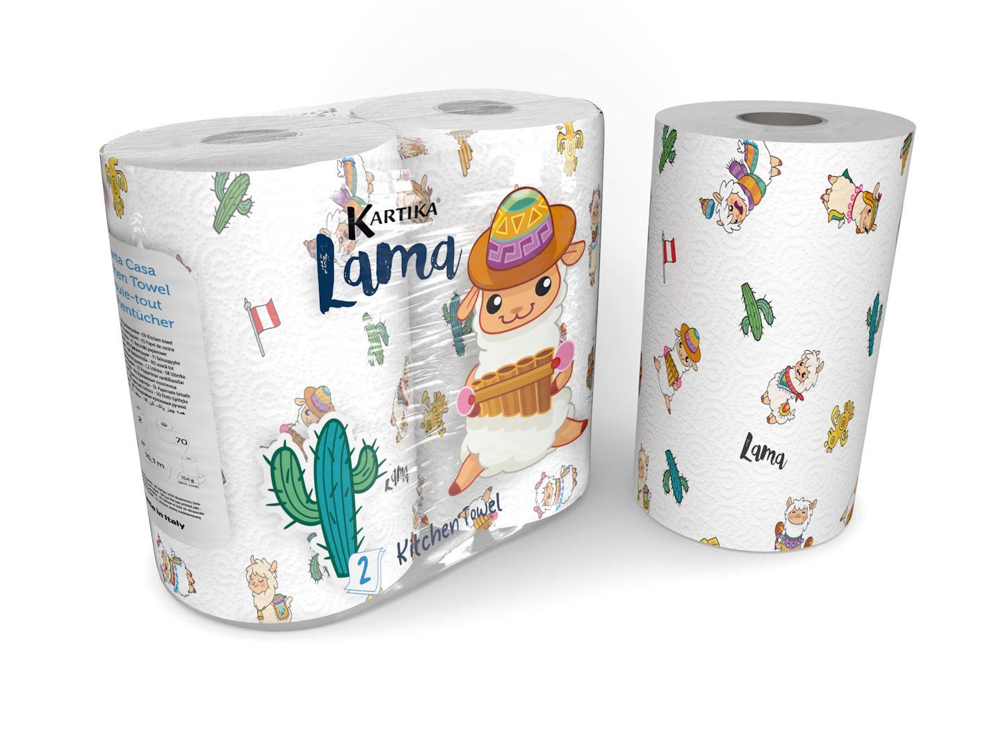 Konyhai Papírtörlő Kartika Lama - papír (22.8 x 23cm)