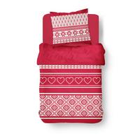 POVLEČENÍ FLANNEL - červená, textil (140/200cm)