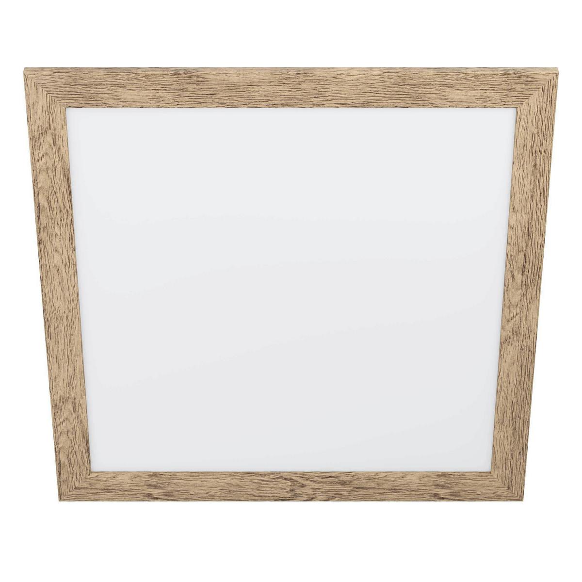 LED-Paneel 99436* Piglionasso - Hellbraun/Weiß, Natur, Holz/Kunststoff (64,5/64,5/5,5cm) - Eglo