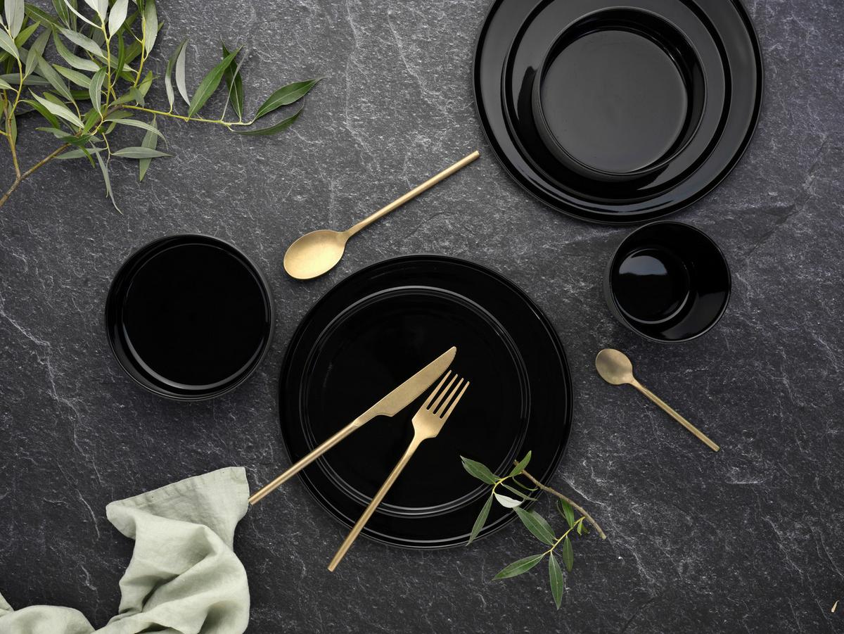 Kombinovaná souprava FUTURO BLACK, 8-dilná - černá, Trend, keramika - Creatable