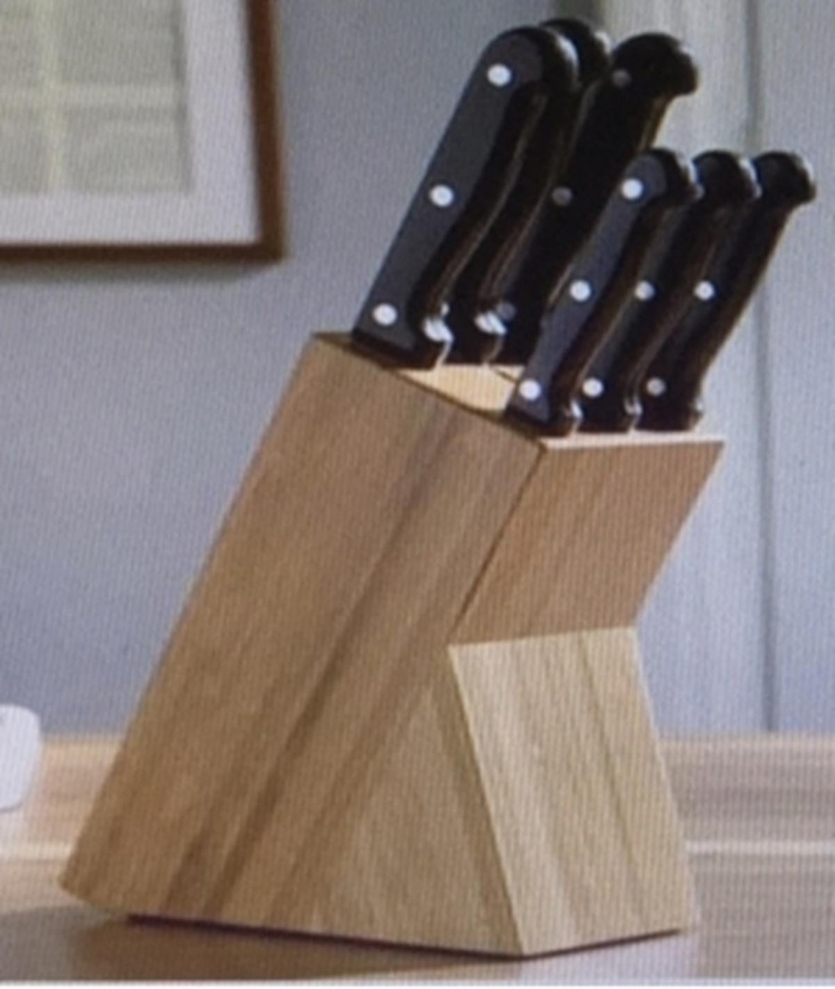 Késtartó Blokk Jeronimo - barna/fekete, Konventionell, műanyag/fa - James Wood