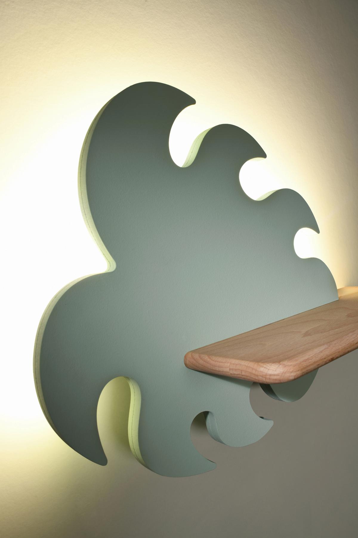 Kinderwandleuchte 21-00941 Monstera - Grün, Basics, Holz/Holzwerkstoff (37/12/27cm)
