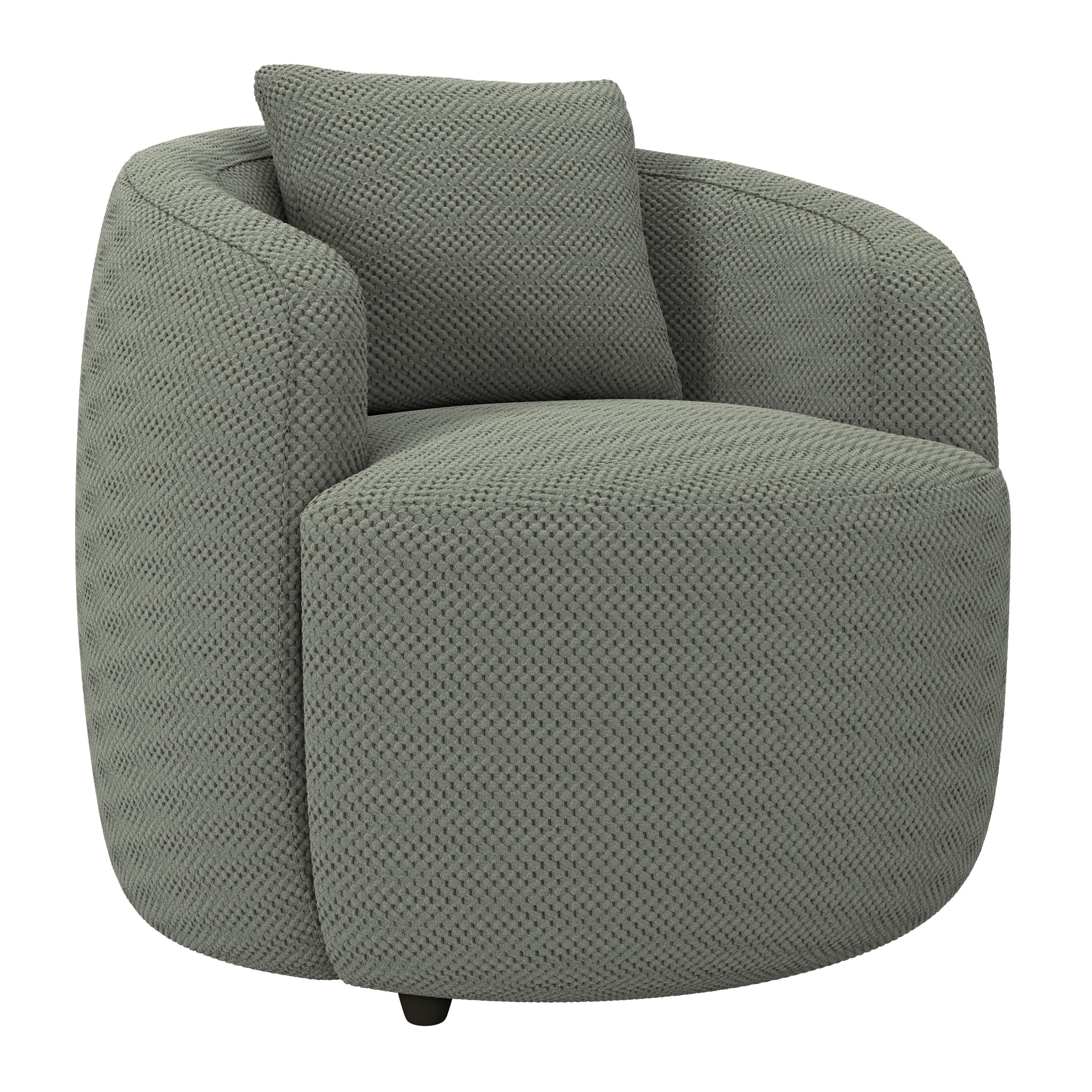 Relaxační křeslo PINA, zelená, s polštářem - černá/zelená, Moderní, textil/plast (81/74/81cm)
