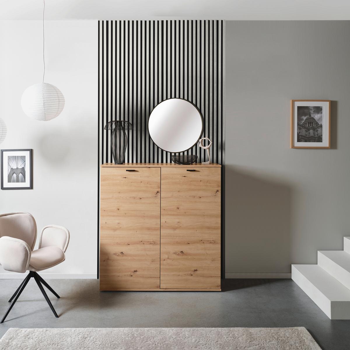 Akustikpaneel Josef - Eichefarben/Weiß, MODERN, Holzwerkstoff/Kunststoff (90/60/2cm)