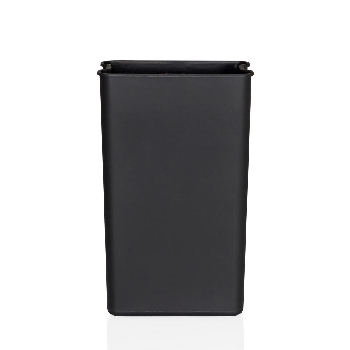 ABFALLEIMER Clean Beva Beige B: 31cm - Beige/Schwarz, MODERN, Kunststoff/Metall (31/62/36cm) - MID.YOU