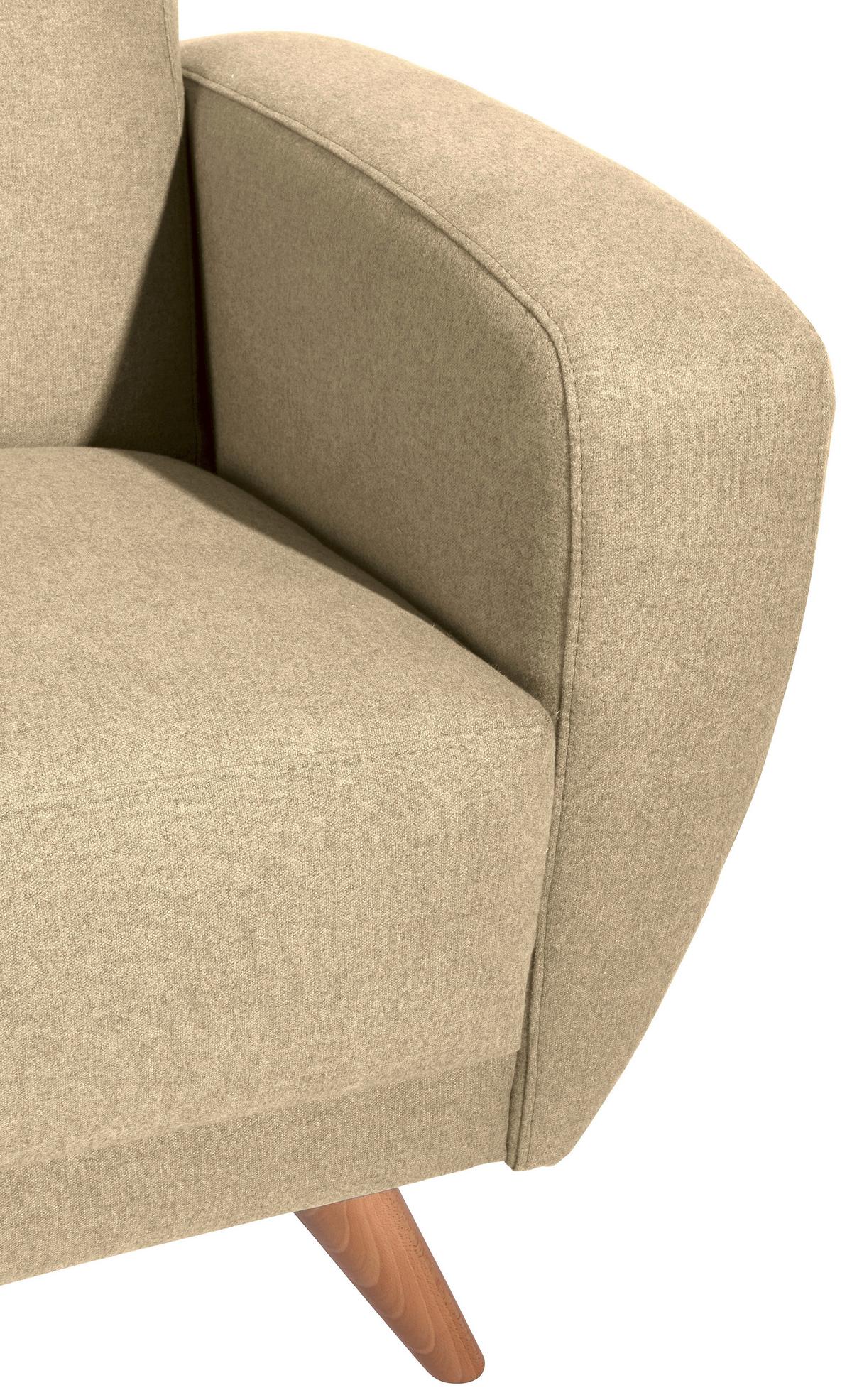 3-sitzer-sofa Jerry Beige - Beige/Naturfarben, Design, Textil (208/85/82cm) - Max Winzer