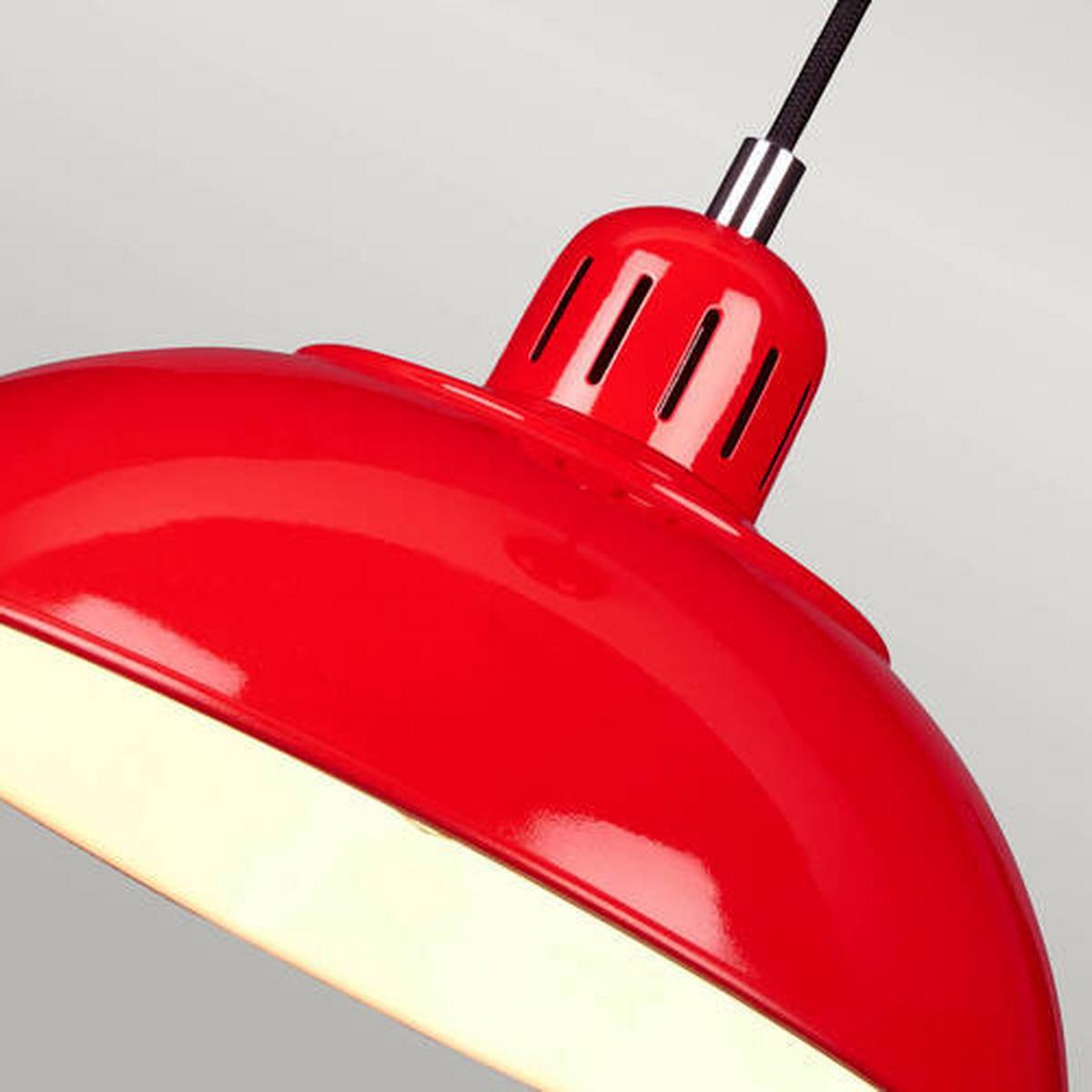 Hängeleuchte Franklin-P-Red - Rot, Design, Metall (30/29.9cm) - Elstead Lighting